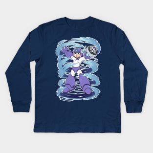 MEGAMAN TUNDRA STORM Kids Long Sleeve T-Shirt